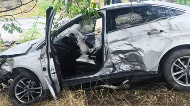 Bilecik’te otomobil şarampole uçtu