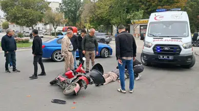Karaman’da otomobille elektrikli bisiklet çarpıştı : 83 yaşındaki sürücü yaralandı