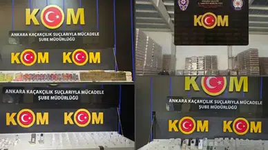 Ankara’da 21 milyon liralık kaçak ürün ele geçirildi