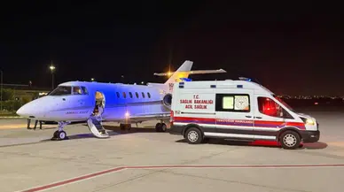 Batman'da 50 günlük Eylül bebek tedavi için ambulans uçakla Konya'ya sevk edildi
