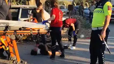 İzmir Bayındır’da otomobille motosiklet çarpıştı : 2 yaralı