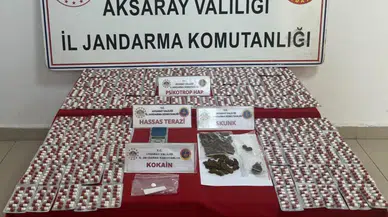 Aksaray'da uyuşturucu operasyonu : 2 bin 122 hap ele geçirildi, 2 şüpheli tutuklandı