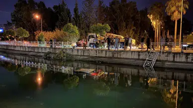 Adana'da otomobil dereye düştü : Sürücüyü vatandaşlar kurtardı