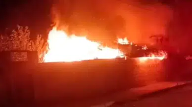 Çorum Alaca'da tandır evinde yangın çıktı: Yapı kullanılamaz hale geldi