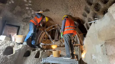 Kapadokya’da peri bacaları için koruma çalışması : 5 oluşuma daha müdahale edildi