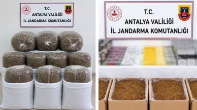 Antalya'da kaçak tütün operasyonu