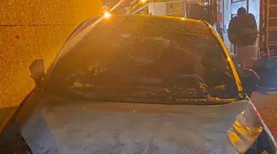 Batman'da park halindeki otomobilde çıkan yangın söndürüldü