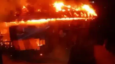 Rize'de evde çıkan yangın mahalle sakinlerinin müdahalesiyle söndürüldü