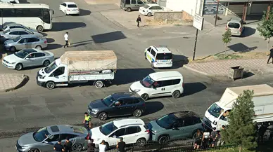 Batman'da zincirleme kaza : 4 araç birbirine çarptı