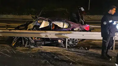 İstanbul TEM Otoyolu'nda feci kaza: 1 ölü, 2 yaralı