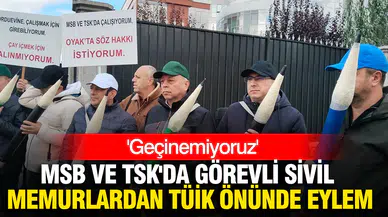 Ekonomik Koşullar Neden İyileştirilmiyor ? Sivil Memurlar TÜİK Önünde Eylem Düzenledi