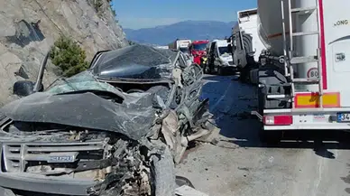 Mudurnu-Nallıhan yolunda feci kaza : Pikap sürücüsü hayatını kaybetti !