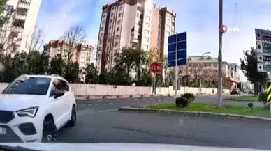 Başakşehir'de Ters Yönde Israr Eden Sürücüye Ağır Ceza