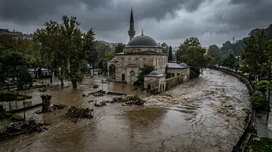İstanbul'da Şiddetli Yağış Sonrası Sadabad Bahçesi Sular Altında Kaldı