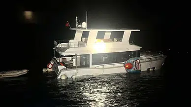 Ayvacık açıklarında su alan teknedeki iki kişi kurtarıldı