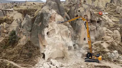 Peribacasının Çökmesi Sonrası Temizlik Çalışmaları Başlatıldı