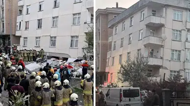 Maltepe'de bina çöktü : 1 kişi hayatını kaybetti