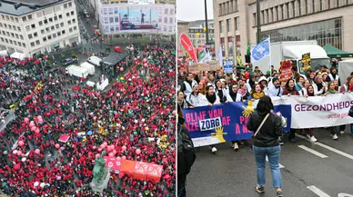 Belçika'da Kemer Sıkma Politikalarına Karşı Genel Grev