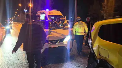 Farabi Bulvarı'nda zincirleme kaza : Sürücülerden biri alkolmetreyi reddetti !