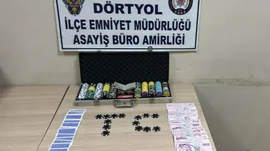 Hatay'da kumar operasyonu ! 6 kişiye 69 bin 624 TL ceza