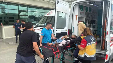 Tarım işçilerini taşıyan minibüs ile 2 tır çarpıştı, 11 yaralı