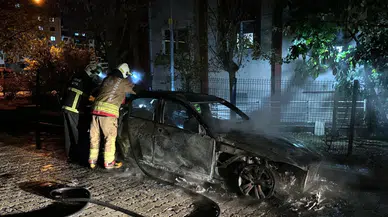 Edirne'de Bulgaristan Plakalı Otomobil Alev Alev Yandı