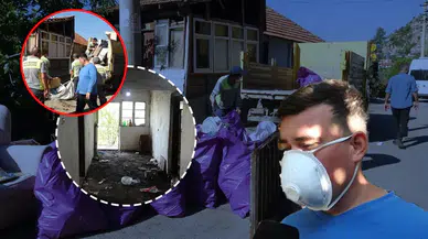 Antalya'da çöp ev ekipleri harekete geçirdi: 70 yaşındaki kadının evinden 6 kamyon çöp çıktı