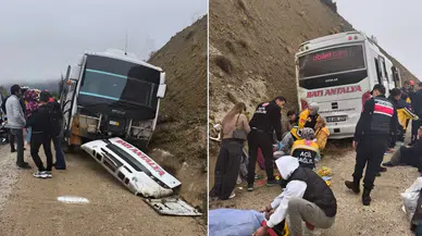 Antalya Korkuteli'nde Yolcu Midibüsü Şarampole Devrildi: 9 Yaralı