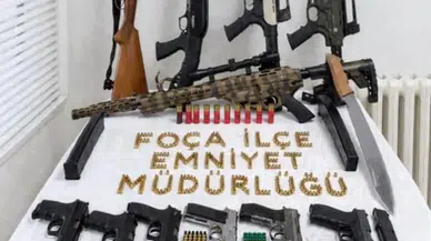 Foça'da düğünde silahlı maganda operasyonu : 14 şüpheli yakalandı
