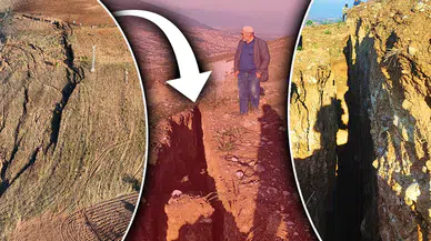 Yozgat'ta 20 Dönümlük Tarlada Depremi Andıran Yarıklar Oluştu