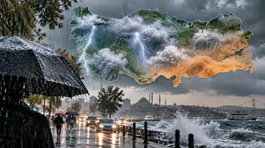 Meteoroloji'den Sağanak ve Fırtına Uyarısı: Sıcaklıklar Hızla Düşüyor