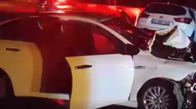 Keşan'da iki otomobil kafa kafaya çarpıştı: 5 yaralı