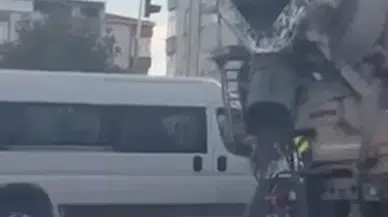 Yola beton döken kamyon sürücüsüne 109 bin 662 lira ceza