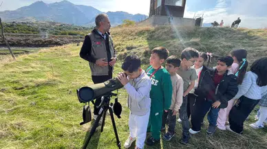 Elazığ'da Minik Öğrencilerden Kuş Gözlemi ve Tabiat Eğitimi
