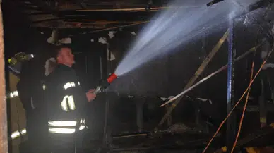 Safranbolu'da 200 yıllık konakta çıkan yangın söndürüldü