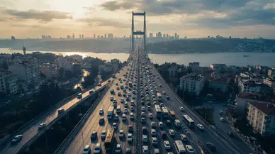 İstanbul Anadolu Yakası'nda Trafik Yoğunluğu Yüzde 80'e Ulaştı