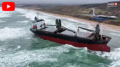 İstanbul'da Plajda Karaya Oturan Dev Geminin Kaptanı Neden Rahatsızlandı?