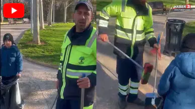 Minik çocuk, babasına temizlik işinde nasıl yardımcı oldu?