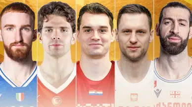 Milli basketbolcu Tarık Biberovic Avrupa elemelerinin en iyi 5'inde