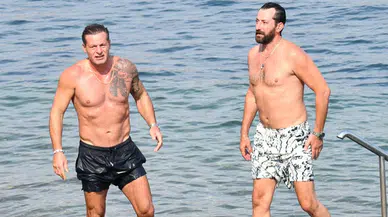 Ünlü oyuncular Bodrum'da görüntülendi! Burç Kümbetlioğlu ve Nihat Altınkaya denizin keyfini çıkardı