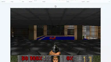 Doom oyunu bu sefer microsoft paint üzerinde nasıl oynanıyor?