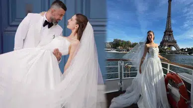 Tescilli güzel Itır Esen dünya evine girdi! Eşi Engin Aykanat ile Paris'te evlendi