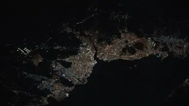 Uluslararası Uzay İstasyonu, İstanbul'un uzaydan görüntülerini paylaştı