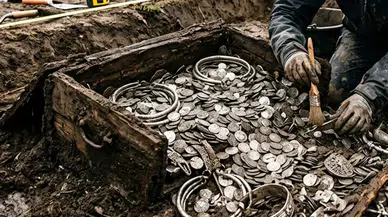 Vikingler'in dev hazinesi bulundu! 4,5 kiloluk define ile rekor kırıldı