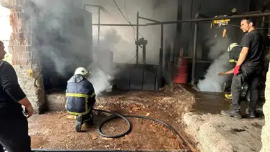 Sinop’ta sanayi sitesinde yangın!