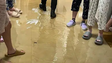 Bilecik'te kız yurdunda su borusu patladı