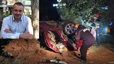 Karabük'te otomobil çarptığı ağacı kökünden söktü: 1 ölü!