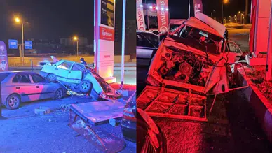 Kırıkkale'de otomobil, park halindeki 3 araca çarptı: 21 yaşındaki genç hayatını kaybetti!