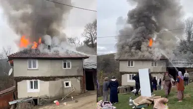 Kastamonu’da 2 katlı evde yangın: Ev kullanılamaz hale geldi