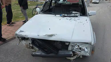 Aksaray'da korkunç kaza: Motosiklet sürücüsünün gözü yerinden çıktı!